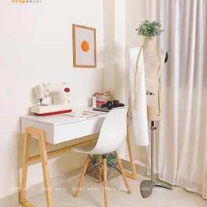 Bàn hộc kéo trắng