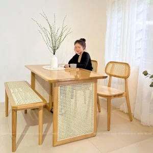 BỘ BÀN ĂN MỘC M5