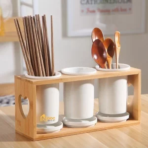 Ống đựng đũa muỗng bằng sứ cao cấp
