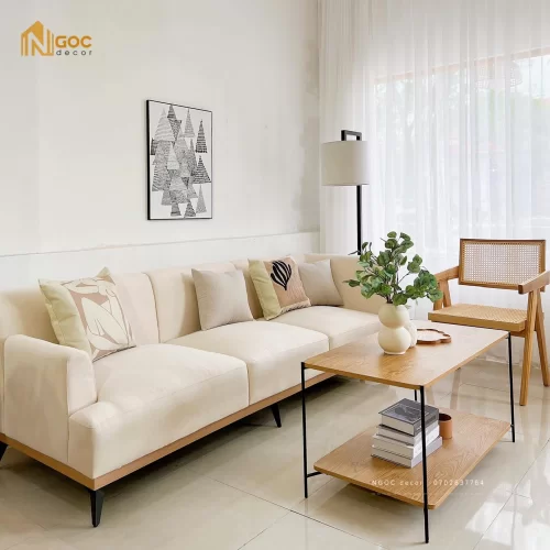 BÀN SOFA CHÂN SẮT CHỮ NHẬT