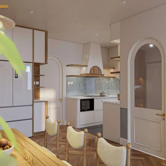 HỆ TỦ BẾP CĂN HỘ CHỊ NHUNG SUN PONTE RESIDENCE – ĐÀ NẴNG