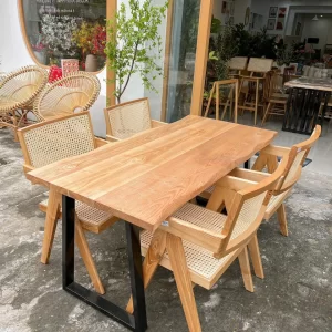 BỘ BÀN ĂN CHÂN CHỮ U M1