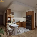 HỆ TỦ BẾP CĂN HỘ FPT PLAZA 3 – CHỊ LINH