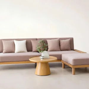 SOFA JAPANDI BỤC GỖ CHẤT LIỆU NỈ CAO CẤP
