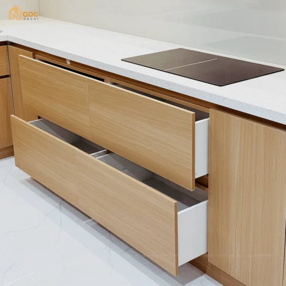 THIẾT KẾ VÀ THI CÔNG HỆ TỦ BẾP NHÀ PHỐ CHỊ GIANG – ĐÀ NẴNG