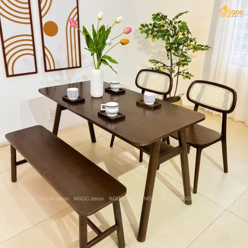 BỘ BÀN ĂN CAGO 1M4