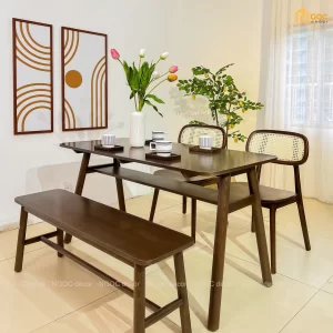 BỘ BÀN ĂN CAGO 1M4