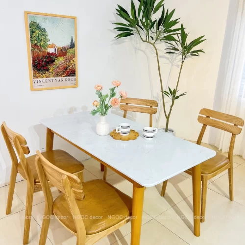 BỘ BÀN ĂN MẶT ĐÁ SPMD04