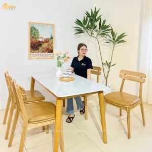 BỘ BÀN ĂN MẶT ĐÁ SPMD04