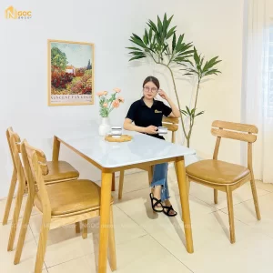 BỘ BÀN ĂN MẶT ĐÁ SPMD04