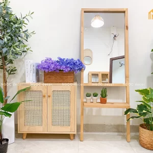 Tủ lưu trữ hai cánh phối mây