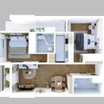 THIẾT KẾ NỘI THẤT CĂN HỘ FPT PLAZA2- ĐÀ NẴNG