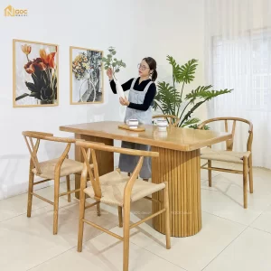 BỘ BÀN ĂN COLUMN CHÂN TRỤ ĐƠN