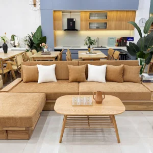 SOFA GỖ SỒI GÓC L