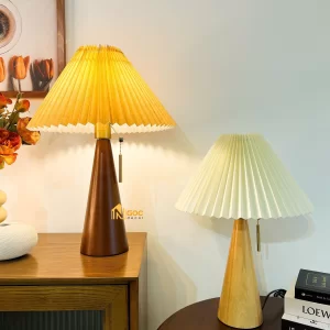 ĐÈN ĐẾ GỖ PHONG CÁCH BẮC ÂU