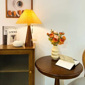 ĐÈN ĐẾ GỖ PHONG CÁCH BẮC ÂU