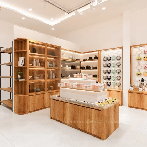 THIẾT KẾ NỘI THẤT SHOP PHỤ KIỆN CỤC MỠ- ĐÀ NẴNG