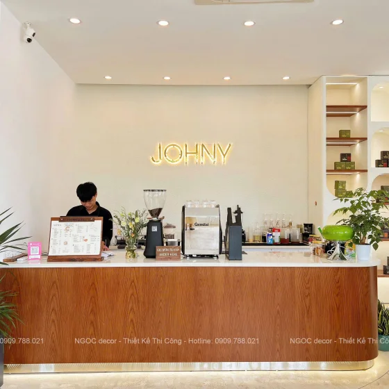 Công trình thiết kế và thi công trọn gói Johny coffee