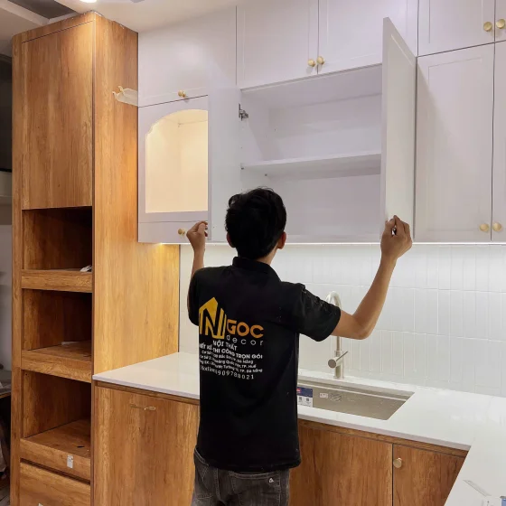 THIẾT KẾ VÀ THI CÔNG HỆ TỦ BẾP NHÀ TRÂM