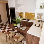 THIẾT KẾ NỘI THẤT CĂN HỘ ANH QUÂN – FPT PLAZA2 67M²