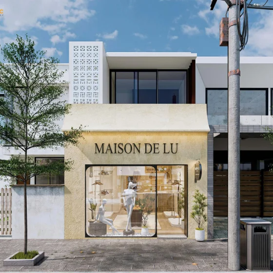 THIẾT KẾ NỘI THẤT SHOP SHOP ÁO QUẦN NỮ – MAISON DE LU